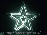 LEDダブルスター(青・白)
