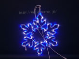 LED フラッシングスノーフレイク ホワイトブルー