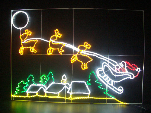 LEDサンタカミングタウン
