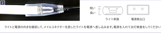 ダブルフレキシブルネオンライト