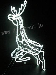 ＬＥＤジャンピングトナカイ　ホワイト