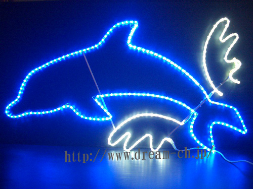 イルミネーション　ＬＥＤ ジャンプイルカ